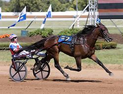 Photo by Nigel Soult - www.nigelsoultphoto.com - 2007 Bluegrass Series division - Donato Hanover won his 17th consecutive start with a 1:52 win in the Bluegrass Series at The Red Mile. (CLICK TO VIEW)