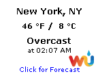 Click for New York, New York Forecast